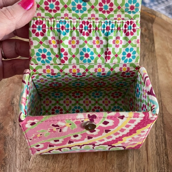 Vera Bradley Rare Mini Jewelry Box - Capri Melon - Picture 2 of 6